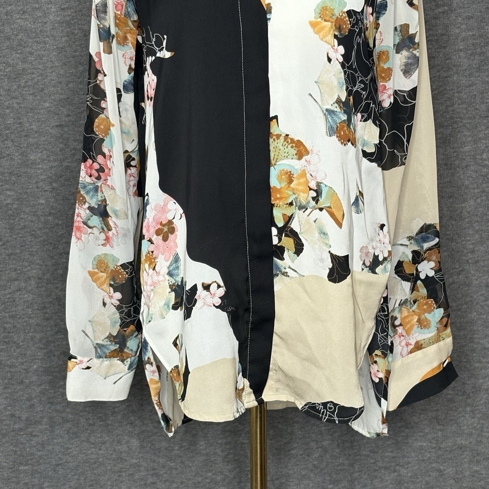 3.1 Phillip Lim for Target Womens XS Blouse Floral Mixed Print Long Sleeve - Picture 4 of 11